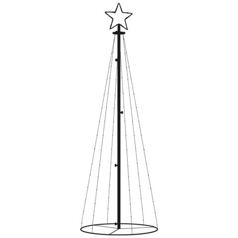 Albero di Natale a Cono Blu 108 LED 70x180 cm - Foto 2