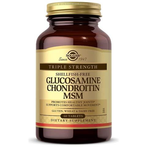 Glucosamina Condroitina Msm A Tripla Forza (senza Conservanti) 60 Compresse Solgar - Foto 1