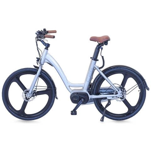 Bicicletta Elettrica Motore da 250w Velocità Massima 30 km /h 26 Pollici Colore Argento - Foto 1