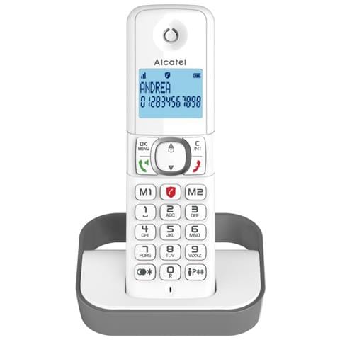 F860 Telefono DECT Identificatore di chiamata Grigio - Foto 3