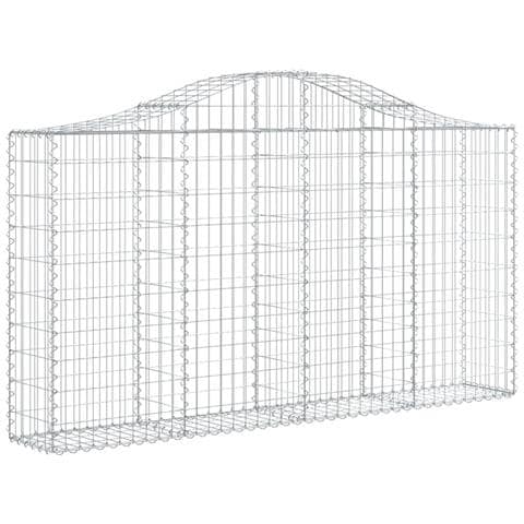 Cesto Gabbione Ad Arco 200x30x100/120 Cm Ferro Zincato - Foto 1