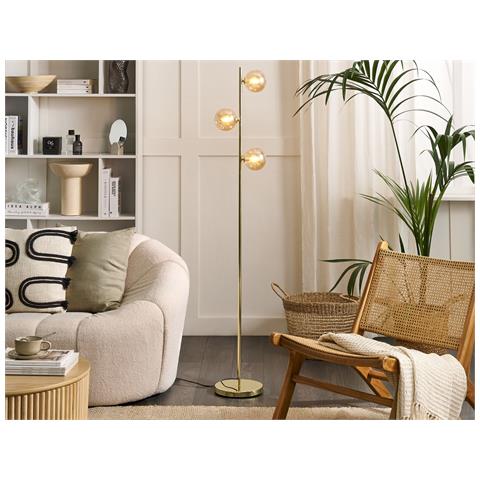Lampada Da Pavimento Ramis Metallo Oro - Foto 1