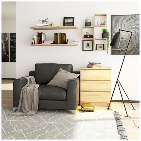 Cassettiera K60, 3 cassetti, 60x40x77 cm, Colore Sonoma Quercia - Foto 7