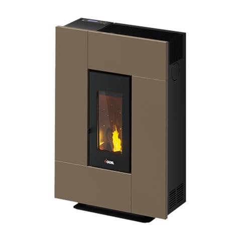 Grace 7 stufa Libera installazione Pellet Nero, Bronzo - Foto 1