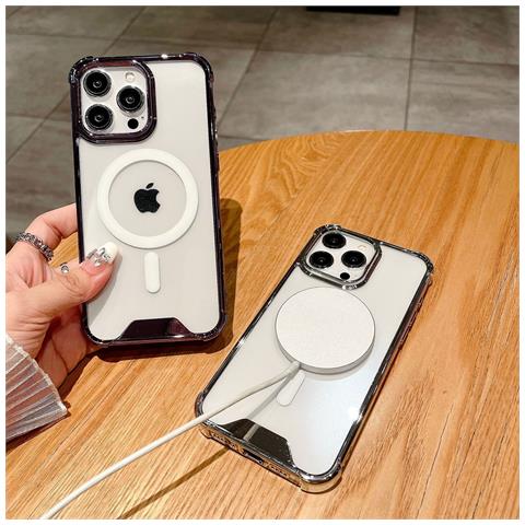 Custodia Magnetica Elettrolitica Antiurto Per Iphone Serie 14 Black Iphone 14pro - Foto 3