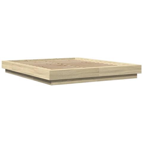 Giroletto Luci Led Rovere Sonoma 150x200 Cm Legno Multistrato - Foto 3