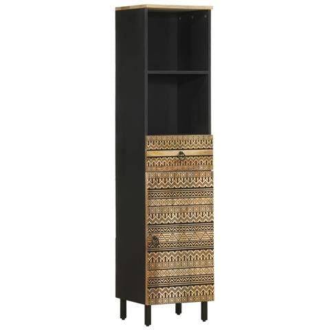 Mobile Da Bagno 38x33,5x160 Cm In Legno Massello Di Mango - Foto 1