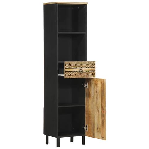 Mobile Da Bagno 38x33,5x160 Cm In Legno Massello Di Mango - Foto 2
