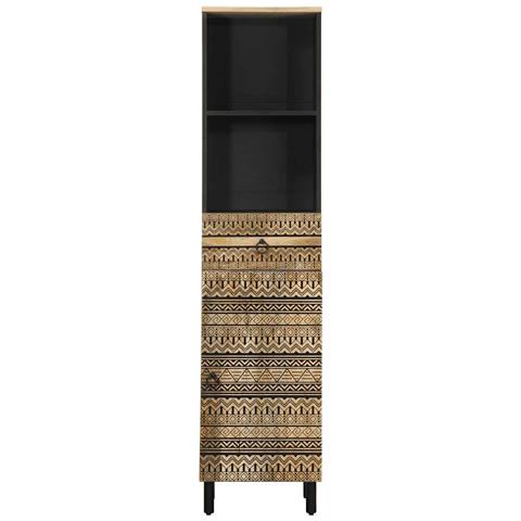 Mobile Da Bagno 38x33,5x160 Cm In Legno Massello Di Mango - Foto 3