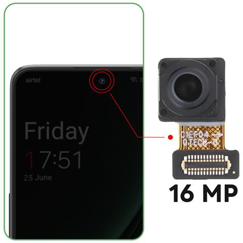 Fotocamera Frontale Per Oneplus Nord 3 5g Sensore Selfie 16mp - Foto 2