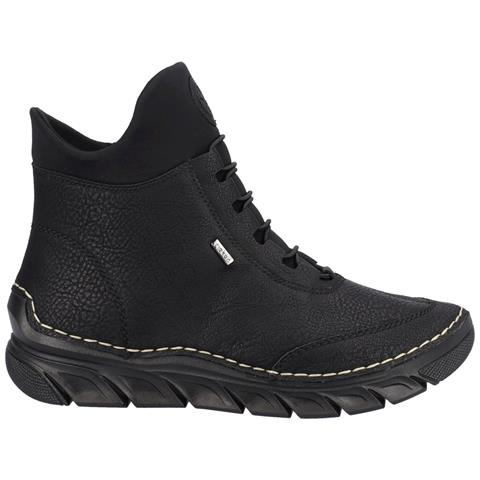 Black Casual Closed Ladies Mid Height Boots Stivaletti Pelle Sintetica Scarpe Donna Nero Eu 38, 55069-00 - Foto 3