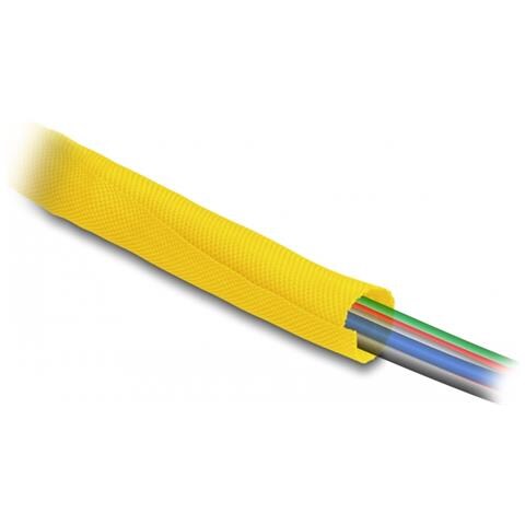 Manicotto intrecciato autochiudente resistente al calore 2 m x 10 mm giallo - Foto 2