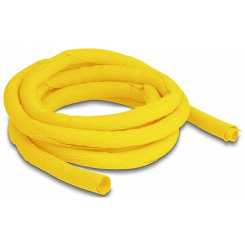 Manicotto intrecciato autochiudente resistente al calore 2 m x 10 mm giallo - Foto 1