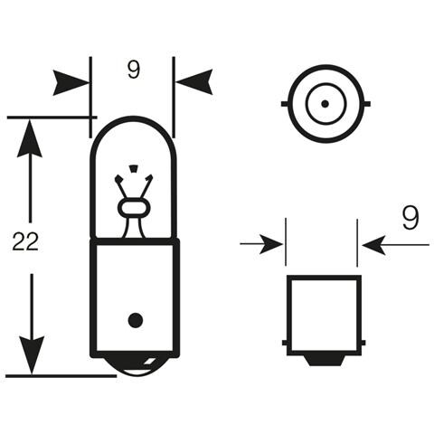 Lampadina Long Life 12v 4w T4w - Foto 2