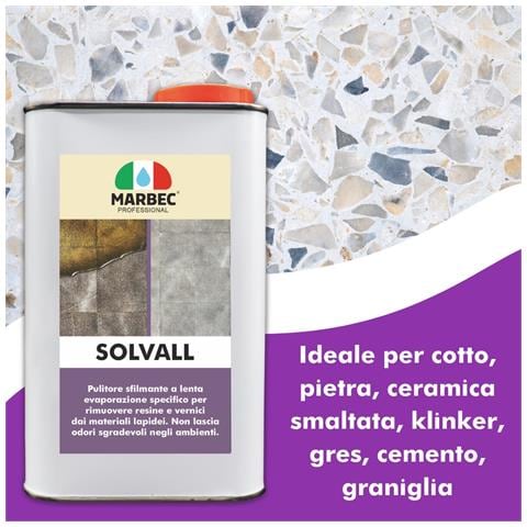 Solvall 1lt - Pulitore Sfilmante Per Materiali Lapidei - Foto 5