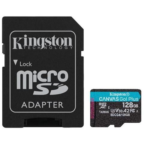 Technology Scheda microSDXC Canvas Go Plus Gen4 200MB /s A2 U3 V30 da 128 GB + adattatore - Foto 1