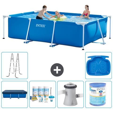 Piscina Fuori Terra - Rettangolo - 300x200x75 Cm - Blu - Include Accessori Coordinati A163 - Foto 1