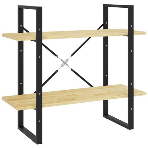 Lusso Casadino - Libreria A 2 Ripiani 80x30x70 Cm In Legno Massello Di Pino - Foto 1