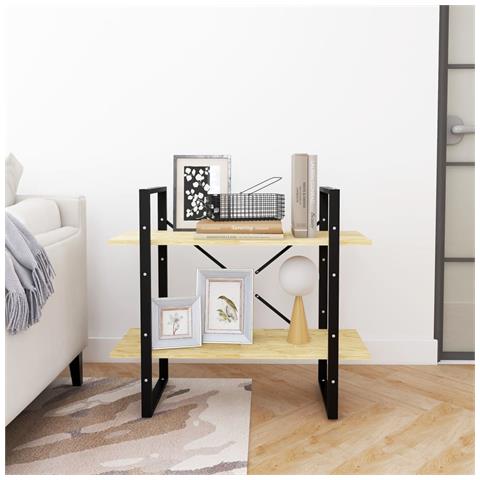 Lusso Casadino - Libreria A 2 Ripiani 80x30x70 Cm In Legno Massello Di Pino - Foto 2