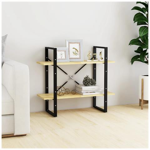 Lusso Casadino - Libreria A 2 Ripiani 80x30x70 Cm In Legno Massello Di Pino - Foto 8