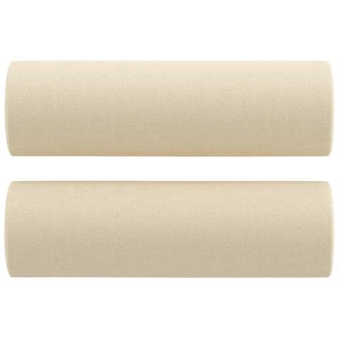 Set Divani 4 pz con Cuscini Crema in Tessuto - Foto 9