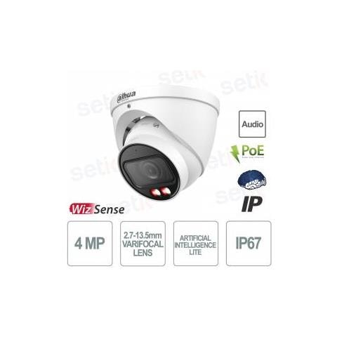 Telecamera IP Turret WizSense IPC-HDW3449T-ZS-IL 4MP Varifocale Cablata Bianco - Foto 1