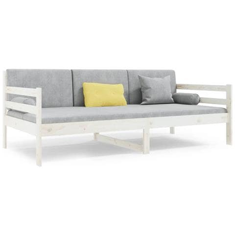 Lusso Casadino - Dormeuse Senza Materasso Bianca 90x190 Cm Legno Massello Pino - Foto 1