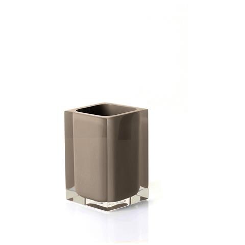 Portaspazzolini D'appoggio In Resina Ra98 Serie Rainbow Tortora - Foto 1