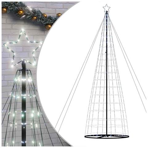 Albero di Natale a LED 1534 LED Bianco Freddo 503 cm - Foto 1