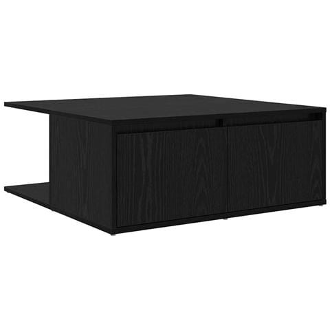 Tavolino da salotto with Drawer Rovere nero 80 x 80 x 31 cm - Foto 1