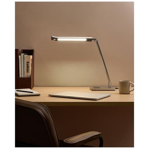 Lampada Da Scrivania A Led Lepus Con Sensore Di Movimento Argento - Foto 1