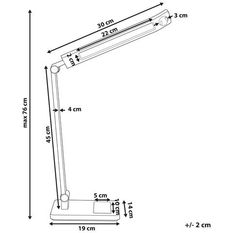 Lampada Da Scrivania A Led Lepus Con Sensore Di Movimento Argento - Foto 4