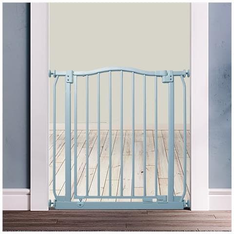 Safetots Cancelletto Di Sicurezza Con Parte Superiore Incurvata, 225cm - 234cm, Grigio Opaco - Foto 4