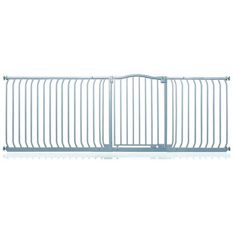 Safetots Cancelletto Di Sicurezza Con Parte Superiore Incurvata, 225cm - 234cm, Grigio Opaco - Foto 1