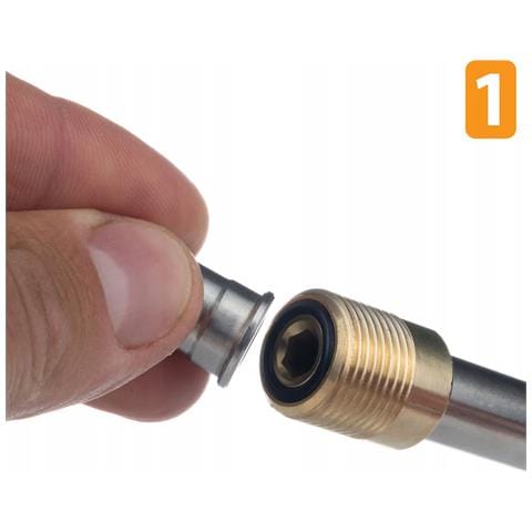 Lancia Ugello Angolare 90° 80 Cm - Compatibile Con Idropulitrice Kärcher K2-k7 | Pressione Max 160 Bar | Filettatura M18 - Foto 2