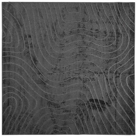 Tappeti per area HUARTE Antracite 240 x 240 cm Poliestere - Foto 1
