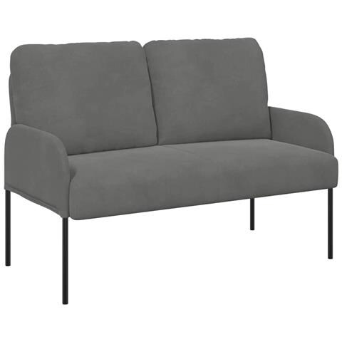 Divani con cuscino 110cm Grigio scuro Legno compensato - Foto 1