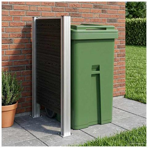 Recinzione Contenitore per Rifiuti Grigio 85 x 12 x 115 cm - Foto 2