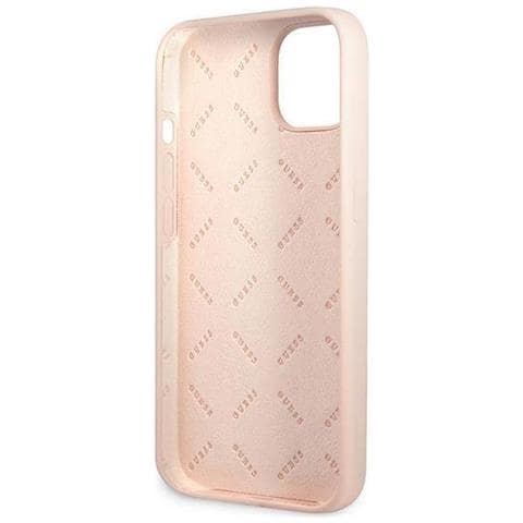 Guess Guhcp13msltgp Custodia Per Iphone 13 6,1 Rosa /rosa In Silicone A Forma Di Triangolo - Foto 7