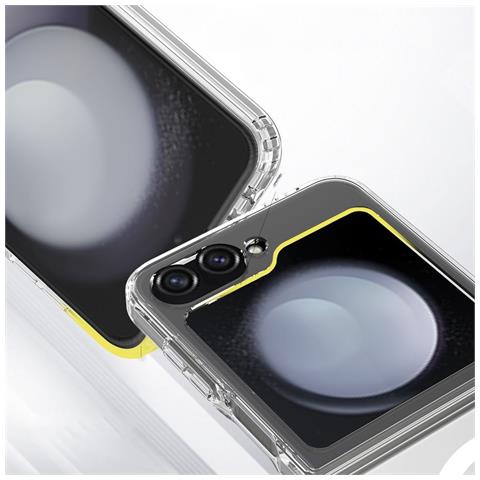 Custodia Per Telefono Samsung Galaxy Z Flip 6/7 Fe Trasparente Magsafe Flexair - Foto 4