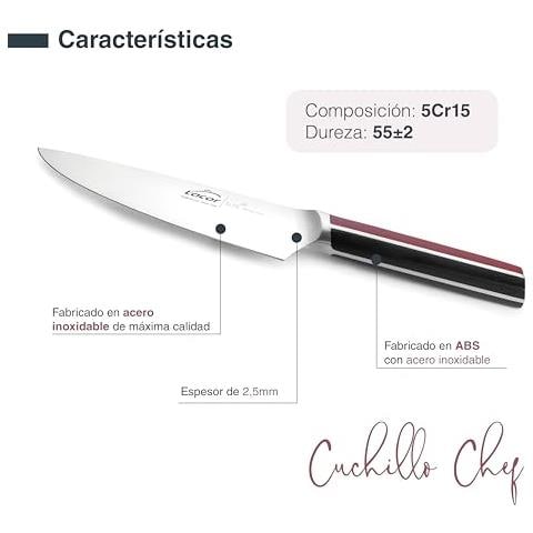 38220 - Coltello da chef Elite, acciaio inossidabile, lama con affilatura conica - Foto 3