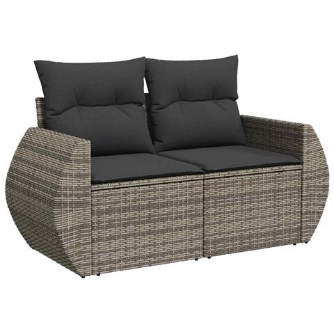 Set di divani 8 pz Grigio e Grigio Scuro - Foto 10