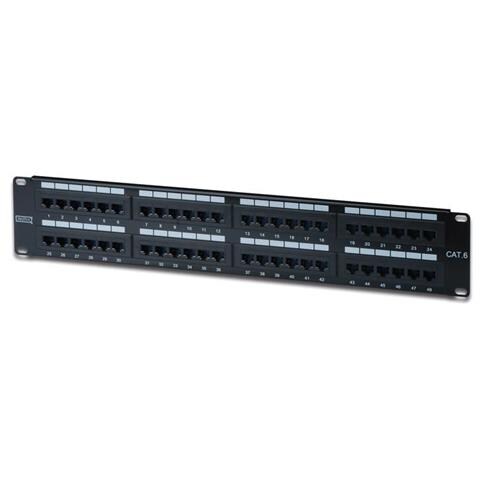 Pannello Patch 19" Non Schermato Utp 48 Porte 8 Poli Rj45 Per Reti Categoria 6 - 2 Unita' - Foto 2