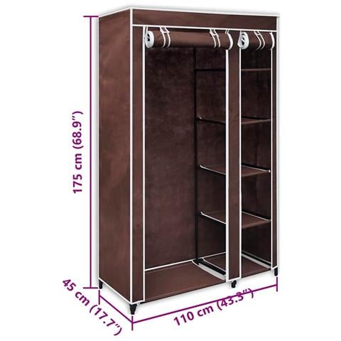 Armadi Guardaroba Richiudibili, Set Da 2, colore Marrone - Foto 9
