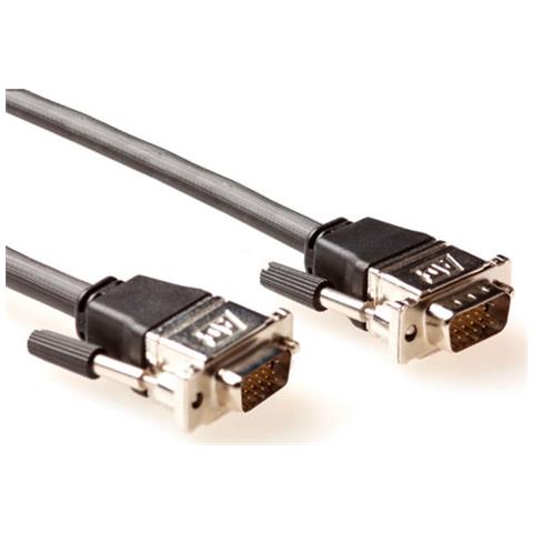 Cavo A / V ACT - VGA - for Dispositivo audio / video - 10 m - Schermato - 1 x HD-15 Maschio VGA - 1 x HD-15 Maschio VGA - Nero - Foto 1