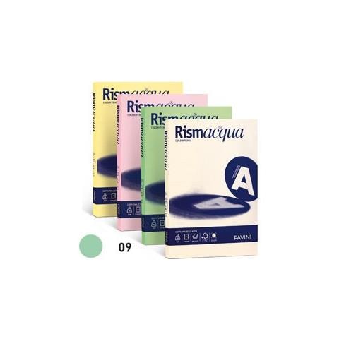 conf. 100 Carta colorata 90g Rismacqua verde chiaro A69P144 - Foto 1