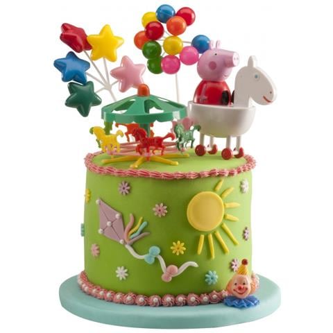 Kit Statuine Decorative Per Torta Peppa Pig Taglia Unica - Foto 2