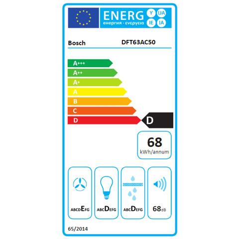 Cappa Sottopensile DFT63AC50 Aspirante da 60 cm Colore Argento - Foto 2