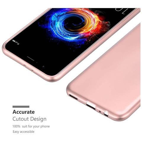 Custodia Compatibile Con Honor 8 Pro In Oro Rosa Metallico - Coperchio Protettivo In Silicone Tpu Flessibile - Foto 8