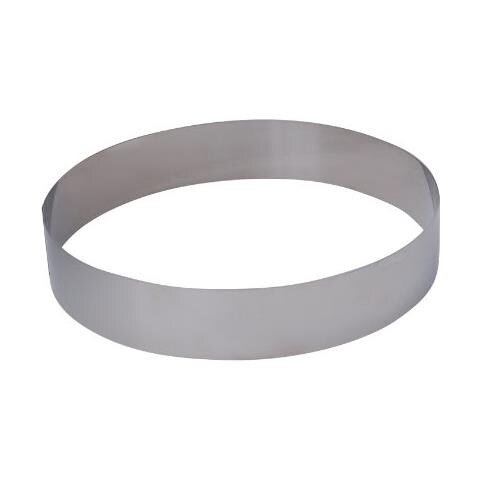 De Acquisto - Anello Per Torte In Acciaio Inox, Altezza 4,5 Cm, Acciaio Inossidabile, Argento, 23,6 X 23,4 X 5 Cm - Foto 1